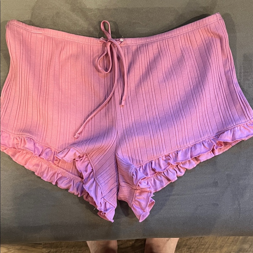 Victoria's Secret Pink Ruffle Shorts